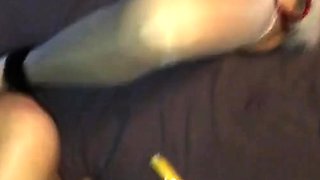 French Milf Noel Masturbates With Vibrator For Xmas