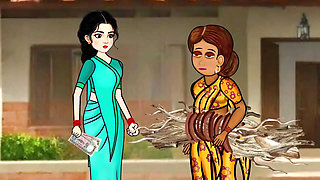 Rekha and Jagan fiercely. Hindi Cartoon Sex Story