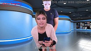 Live Facial Cumshot Surprise for Reporter - Public Prank Gone Wild