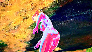 3D RTX 60 FPS Animation - Big Ass - Realistic Animation - Purple Chrome Sex Bot Doll - Ass Focus - Realistic Physics - Striptease