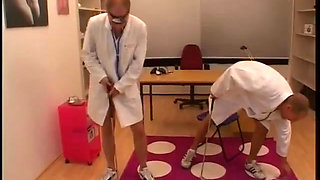 Milf gets fucked while bound: Eats cum while mouth is opened