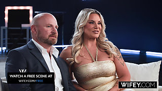 WIFEY Stunning Blonde Hotwife Cameryn Morie Gets Fucked By Another Man While Hubby Watches