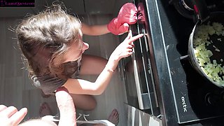 Laura Quest as Nympho Girlfriend Dominates Her Man with Intense Blowjobs, Dirty Talk and Total