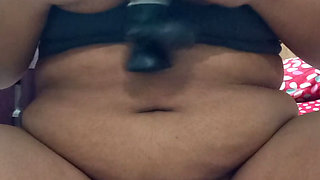 Desi Milf bhabhi squirting on Monster dildo.