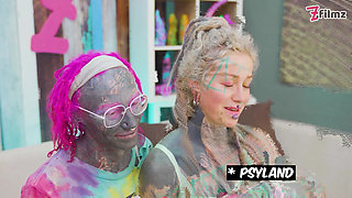 Inked Girls in Mayhem Squirting Sex Orgy with Anal Fucking, Blowjobs and Double Penetration!